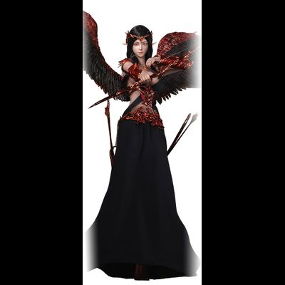 ПРЕДЗАКАЗ - Темная эльфийка-ангел - Коллекционная фигурка 1/6 Twilight Angel (Black) (PL2025-233B) - TBLeague ?ЦЕНА: 25700 РУБ.?