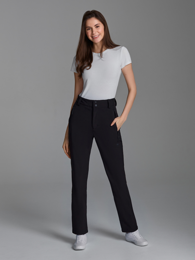 Брюки утепленные женские  261BJ-1407/1 (черные)