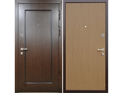 Металлическая дверь с отделкой МДФ и ламинатом. Модель ДК916