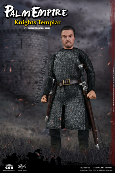 Тамплиер - Коллекционная фигурка 1/12 POCKET EMPIRES - TEMPLAR KNIGHT (PE002) - COOMODEL