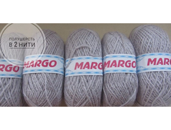 Кавказская пряжа Полушерсть в 2 нити  цвет жемчуг