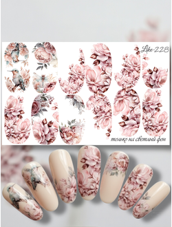 Слайдер-дизайн для ногтей LIKE-228