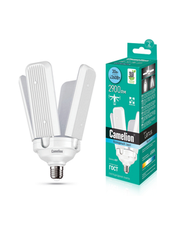 Camelion LED30-RF/845/E27 /30Вт 220В/ (трансформер, 4 лепестка поворотные) /1/25/