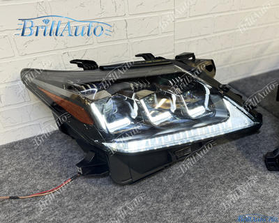 Фары Lexus LX 570 2012-2015 LED 3 линзы стиль 20г.