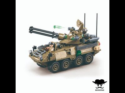 Конструктор SLUBAN M38-B1258 боевая машина Страйкер Stryker