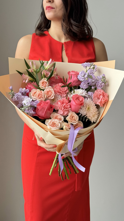 Букет 65 на день влюбленных