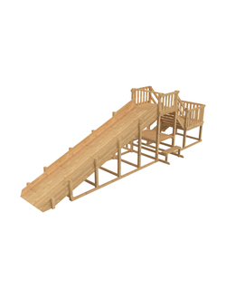 Зимняя деревянная заливная горка Выше Всех Ледянка 2