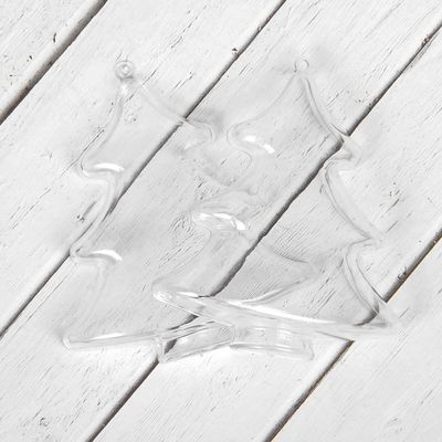 Заготовка — подвеска, раздельные части «Ёлочка», размер собранной: 4.3×8.8×10 см