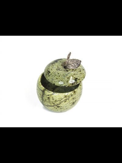 Шкатулка "Яблоко" из змеевика