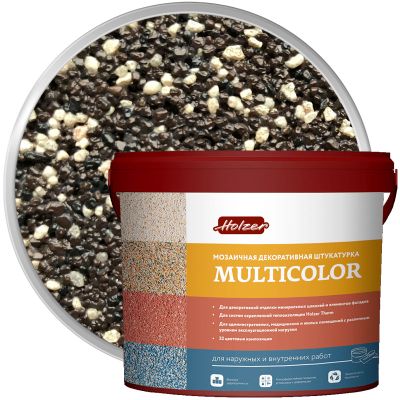 Штукатурка мозаичная акриловая HOLZER MULTICOLOR F-13 25 кг