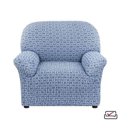 Чехол на кресло Сиена Сатурно Синий.  Бренд Еврочехол.