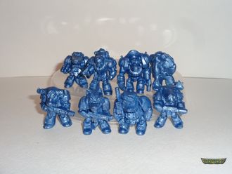 Звероники. 8 фигур. т.Синий металлик цвет. Полиэтилен.