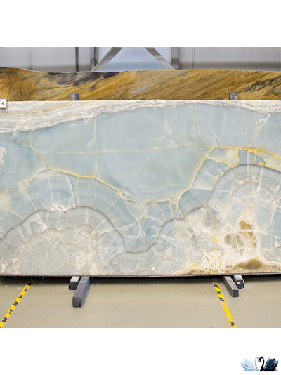 Керамогранит Creto Opera Onyx Sky 80 х 160 см голубой