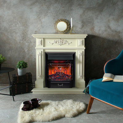 Lilian DN/WT с электроочагом  Majestic Lux Black RC