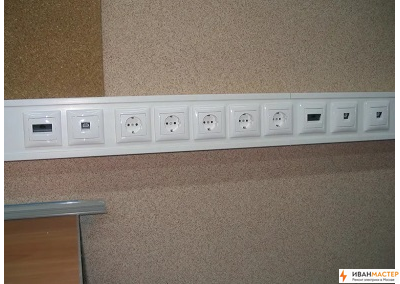 Монтаж электропроводки в кабель канале в частном доме в Москве ИВАНМАСТЕР