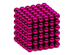Головоломка Нео куб 5мм 216 сфер розовый