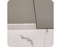 Плинтус ХДФ Dollken Cubu Flex Life 80мм Х 2,5 м Белый RAL 9003 в интерьере 5