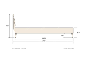 Кровать "Ирвинг" (Irving) 180, Belfan купить в Севастополе