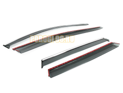 Дефлектор окон с молдингом для Nissan Qashqai 2014-