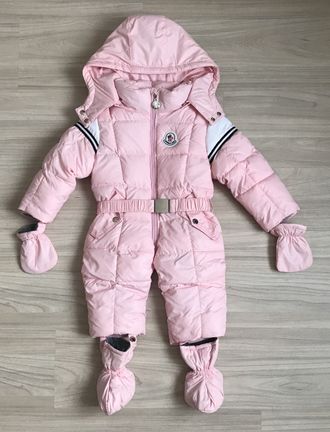 М.1707 Комбинезон Moncler розовый (68,74,80,86)