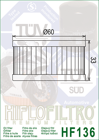 Масляный фильтр HIFLO FILTRO HF136 для Suzuki (16510-38240) // Betamotor Motorcycle