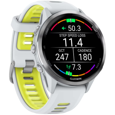 Часы Garmin Forerunner 970 Titanium Whitestone / Translucent Amp Yellow