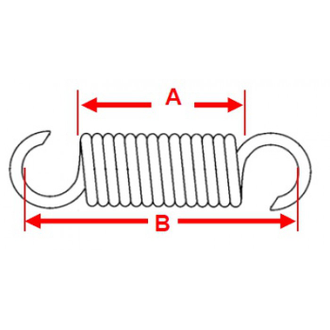 Пружина крепления глушителя SPI 02-108 для снегоходов Yamaha (90506-20272-00)