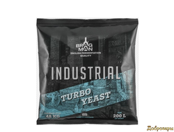 Спиртовые дрожжи Bragman "Industrial 200L", 520 г