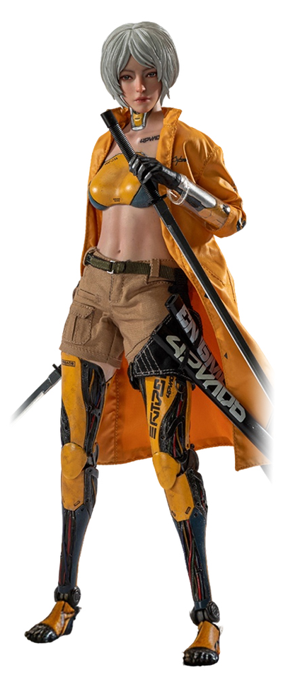 ПРЕДЗАКАЗ - Девушка-киборг (в желтом) - Коллекционная фигурка 1/6 Android Bill Action Figure WHITE Hair (FT0832W) - True1Toys ?ЦЕНА: 22900 РУБ.?