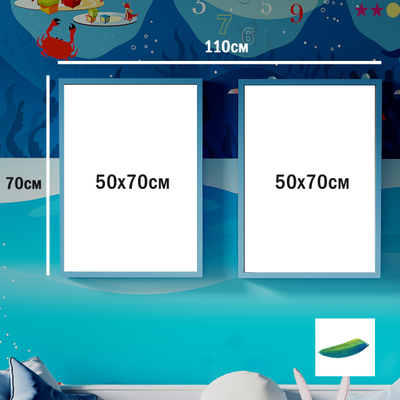 Постеры  «Морская черепашка» и «Морской конёк» из детской коллекции.