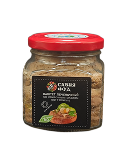 Паштет печеночный со сливочным маслом, Савия Фуд, 250 гр