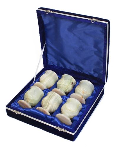 Набор из 6-ти рюмок, оникс