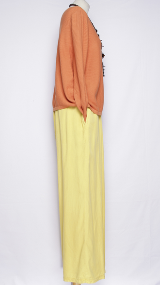 Брюки палаццо "ШТАПЕЛЬ" графит, чёрные, джинс, желтые до р.56