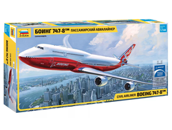 Сборная модель: (Звезда 7010) Пассажирский авиалайнер Боинг 747-8