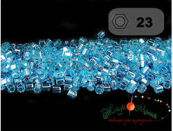 Toho Hexagon 23 Transparent Silver-Lined Aquamarine аквамарин