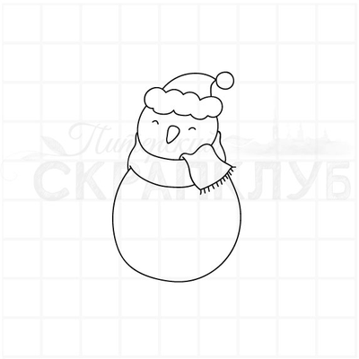 ФП штамп "Снеговик большой"