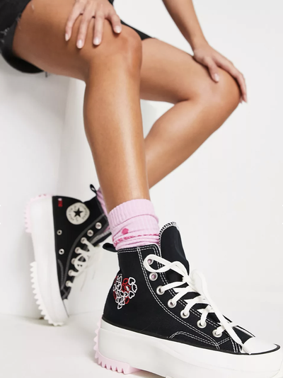 Converse Run Star Hike black Love Me