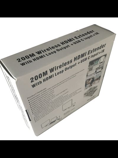 OENY 2-200 беспроводной HDMI удлинитель  для Full HD 1080p (до 200 м.) (без порта HDMI/Type C )