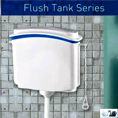 Бачок Nova Plastik NV 4082 для чаши Генуя, пластиковый навесной, смывной. Арматура рычажная, с цепочкой