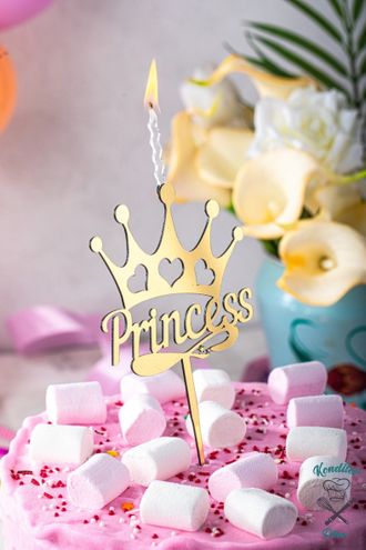 Топпер-свеча для торта «Princess»