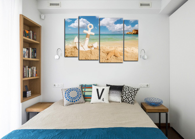 Модульная картина "Голубая лагуна"