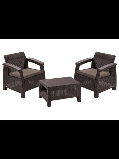 Комплект мебели Корфу Уикенд коричневый