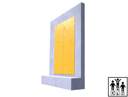 Защитные панели на стены для батутной комнаты