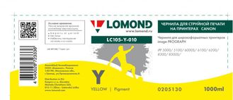 Чернила для широкоформатной печати Lomond LC105-Y-010