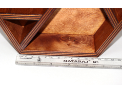 Полочка (Модель 5.1, цвет "Клен", 23,5*5,5*20 см, 520 г) для камней и минералов №6244