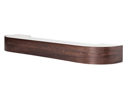 360 карниз УЛЬТРАКОМПАКТ Классик70мм 3х рядный Медь шоколад с пласт.декор. планкой  [55411]