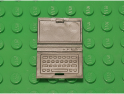 !АНАЛОГ! Minifigure, Utensil Computer Laptop, Flat Silver (62698)