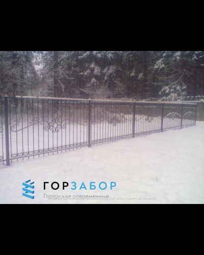 Крепкий кованый забор KZ1505