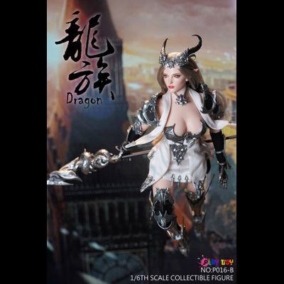 ПРЕДЗАКАЗ - Эльфийка-воин в серебряном - КОЛЛЕКЦИОННАЯ ФИГУРКА 1/6 Dragon Elves silver (P016B) - PLAY TOY ?ЦЕНА: 26700 РУБ?