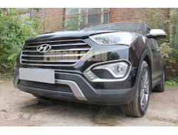 Защита радиатора Hyundai Grand Santa Fe I 2013-2015 black